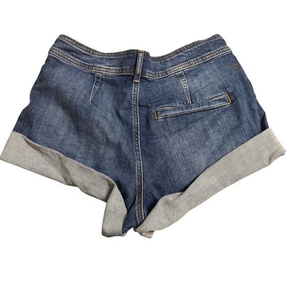 NWT Pilcro Anthropologie Denim Shorts Size 26 Blue Bandits Jeans Cuffed Summer - Picture 3 of 5